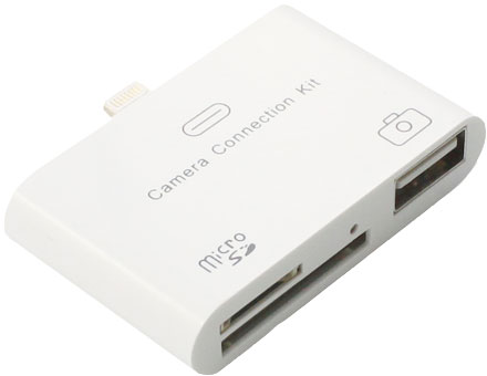 2 in 1 Card Reader For Apple iPad Camera Connection Kit 